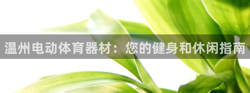 耀世娱乐平台注册登录：温州电动体育器材：您的健身和休