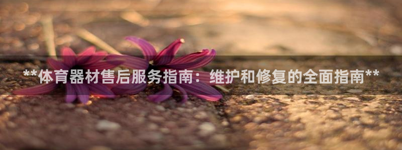 耀世官网注册：**体育器材售后服务指南：维护和修复的