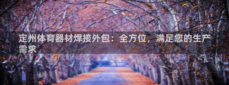 耀世平台代理怎么做的：定州体育器材焊接外包：全方位，