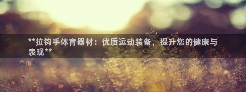 耀世平台：**拉钩手体育器材：优质运动装备，提升您的