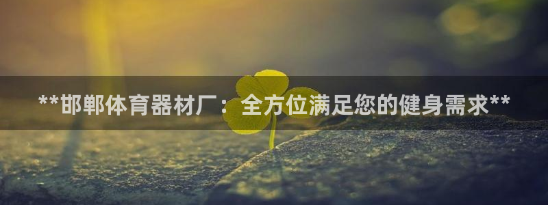 耀世平台注册链接：**邯郸体育器材厂：全方位满足您的