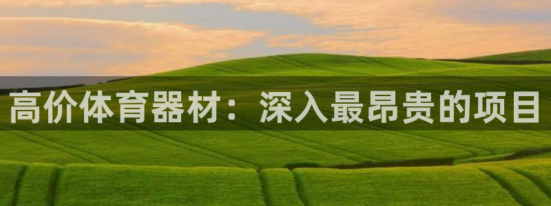 耀世娱乐网址是什么：高价体育器材：深入最昂贵的项目
